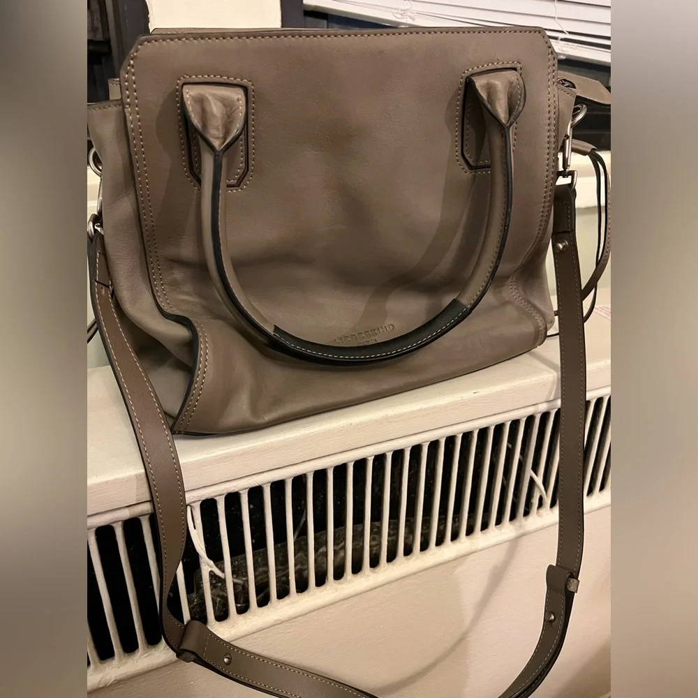 NWOT Liebeskind leather grey handbag/purse - Picture 2 of 8